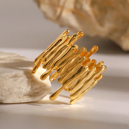 [Echo Fine]Zoella Abstract Gold Ring