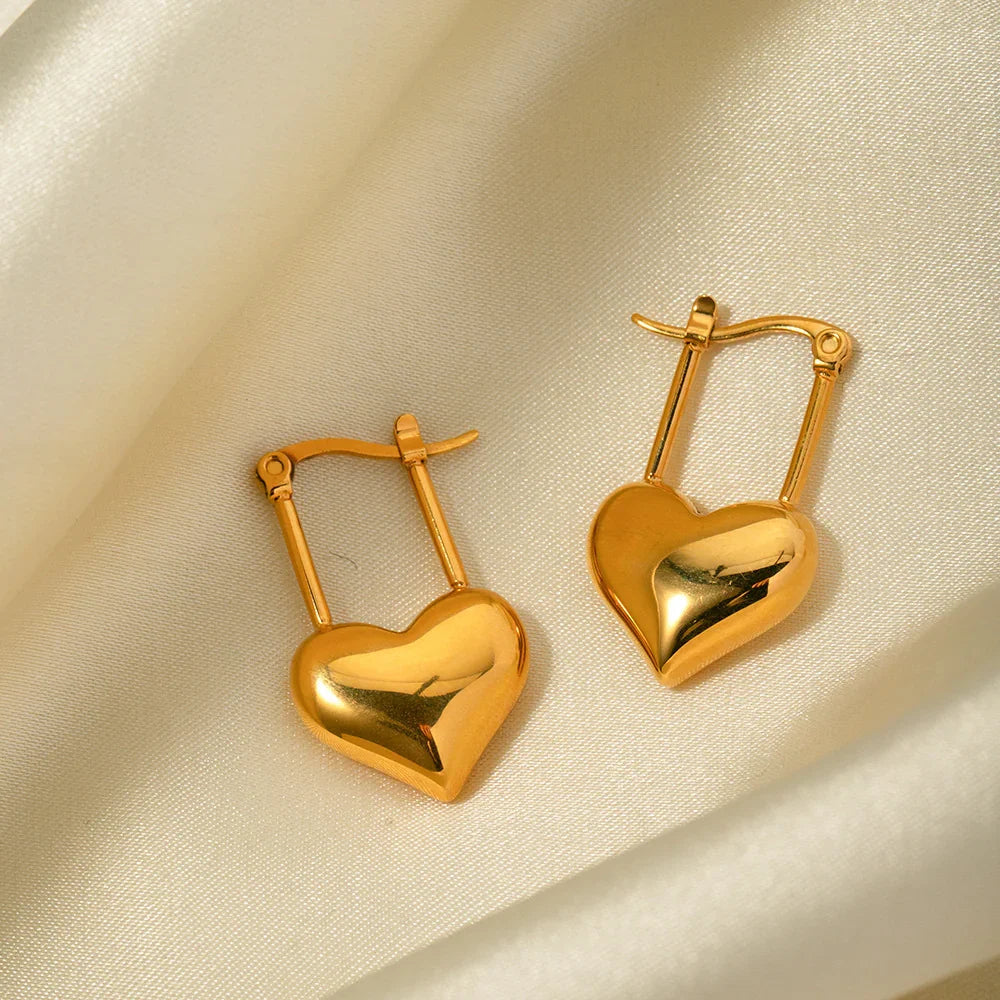 [Echo Fine]Jessamine Heart Earrings