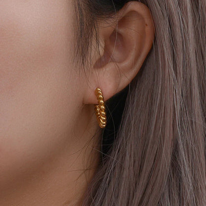 [Echo Fine]Brynlee Twisted Earrings