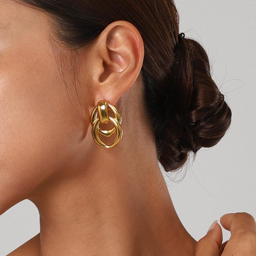 [Echo Fine]Zoey Gold Earrings