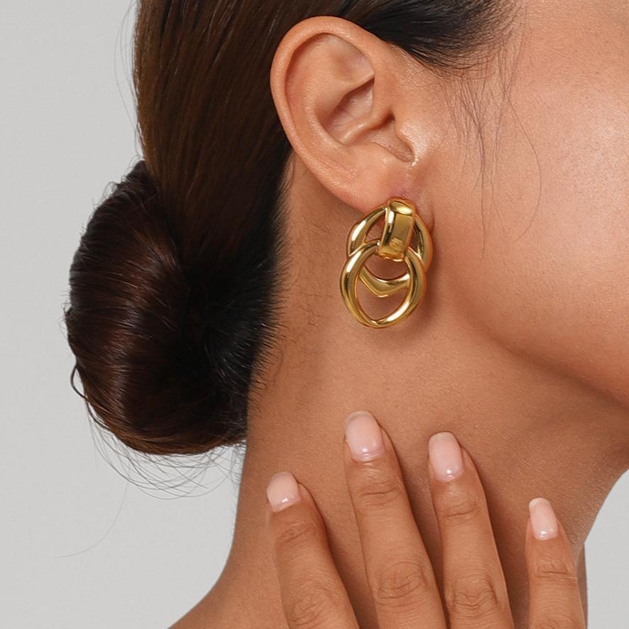 [Echo Fine]Zoey Gold Earrings