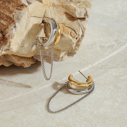 [Echo Fine]Galilea Link Chain Hoops