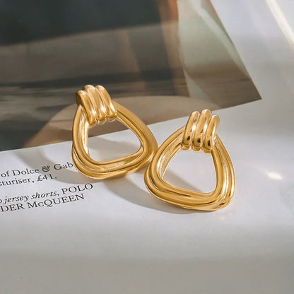 [Echo Fine]Doris Knot Charm Gold Earrings