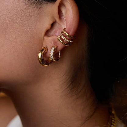 [Echo Fine]Orielle Staple Gold Earrings Bundle