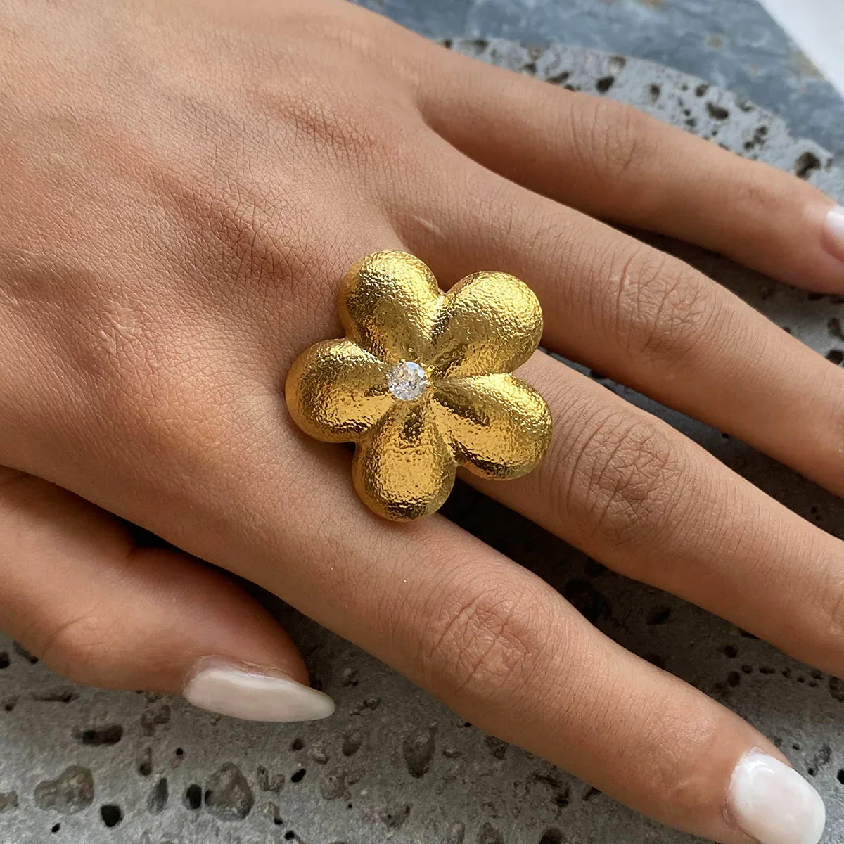 [Echo Fine]Flora Gold Petal Ring