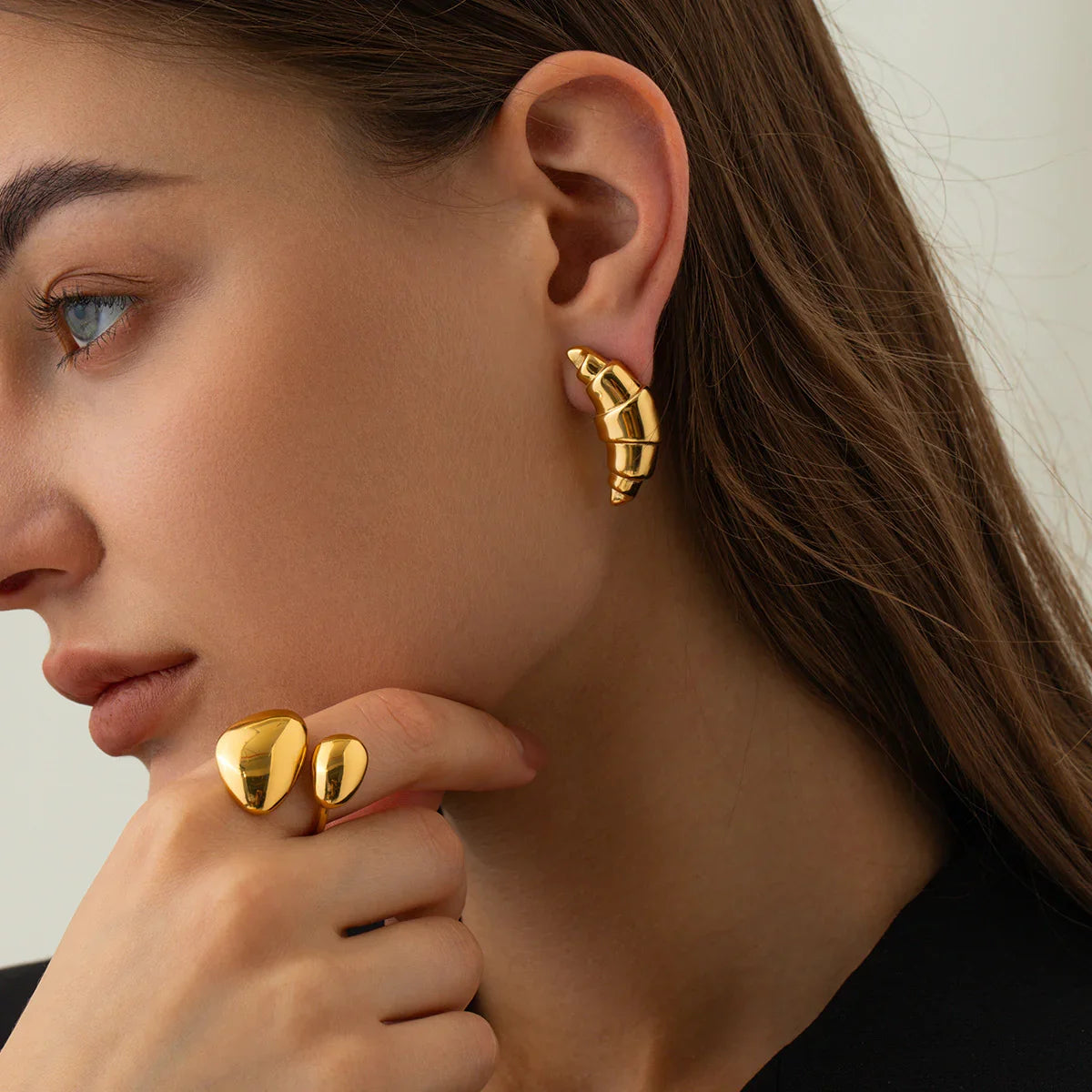 [Echo Fine]Emberly Gold Earrings