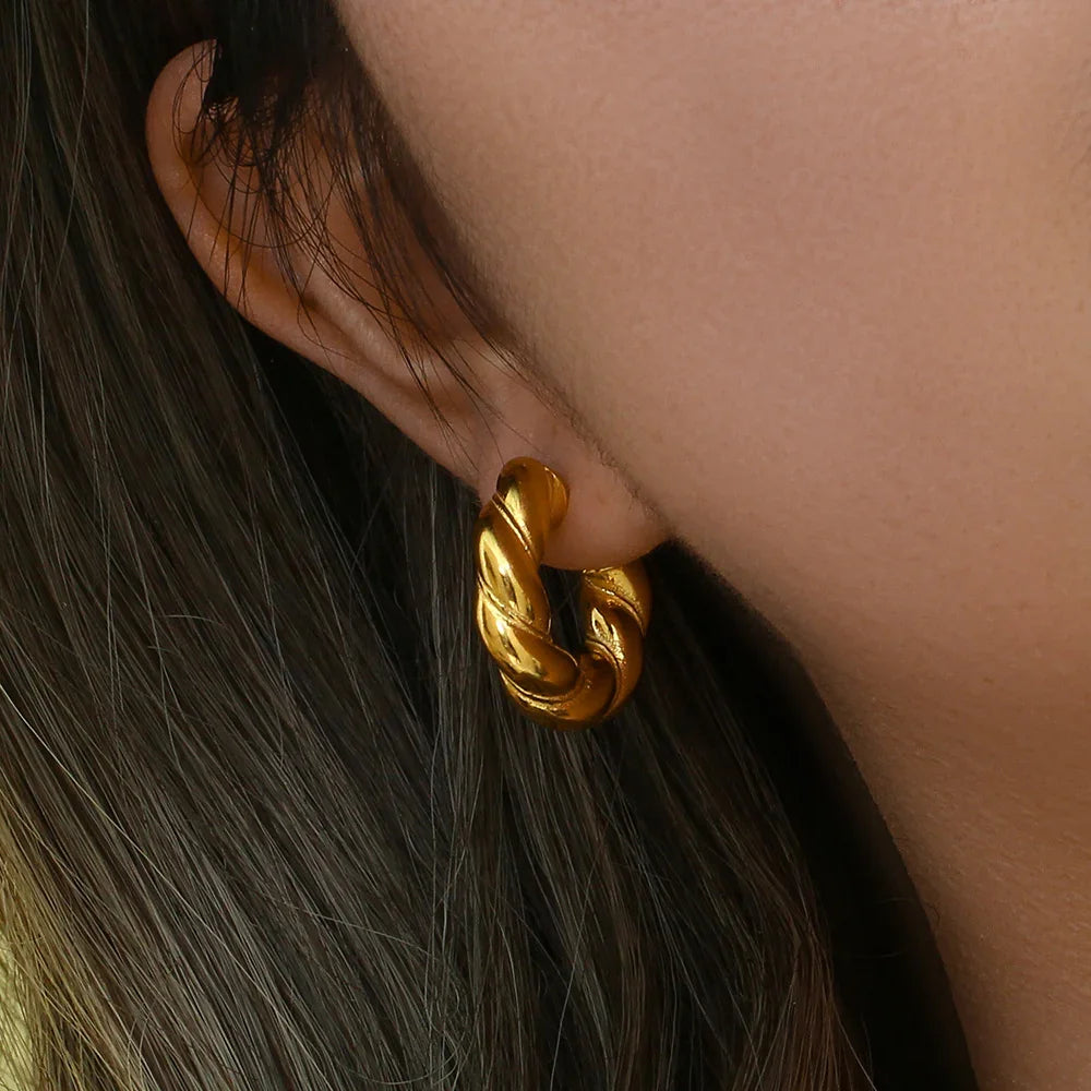 [Echo Fine]Naomi Twist Earrings