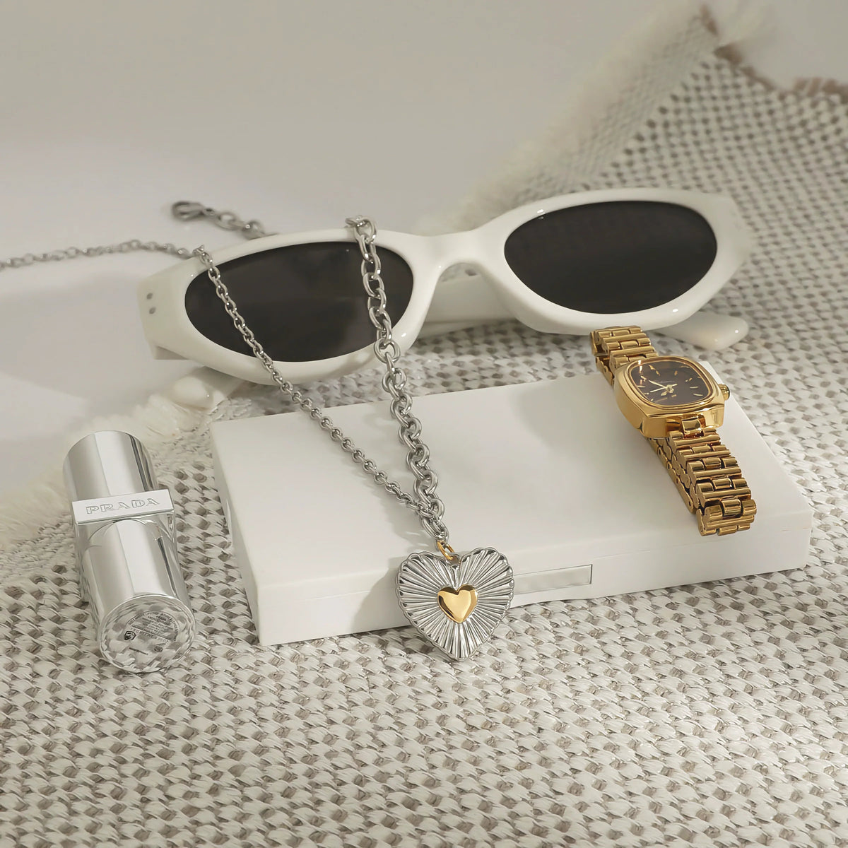 [Echo Fine]Judith Two Tone Heart Pendant