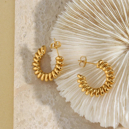 [Echo Fine]Brynlee Twisted Earrings