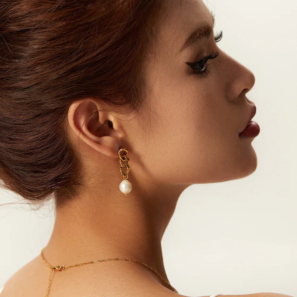 [Echo Fine]Lumina Pearl Earrings