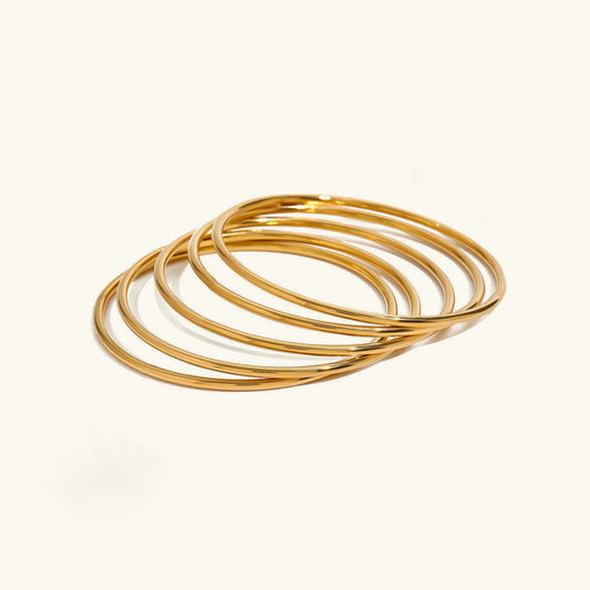 [Echo Fine]Shannon Gold Bangle Set