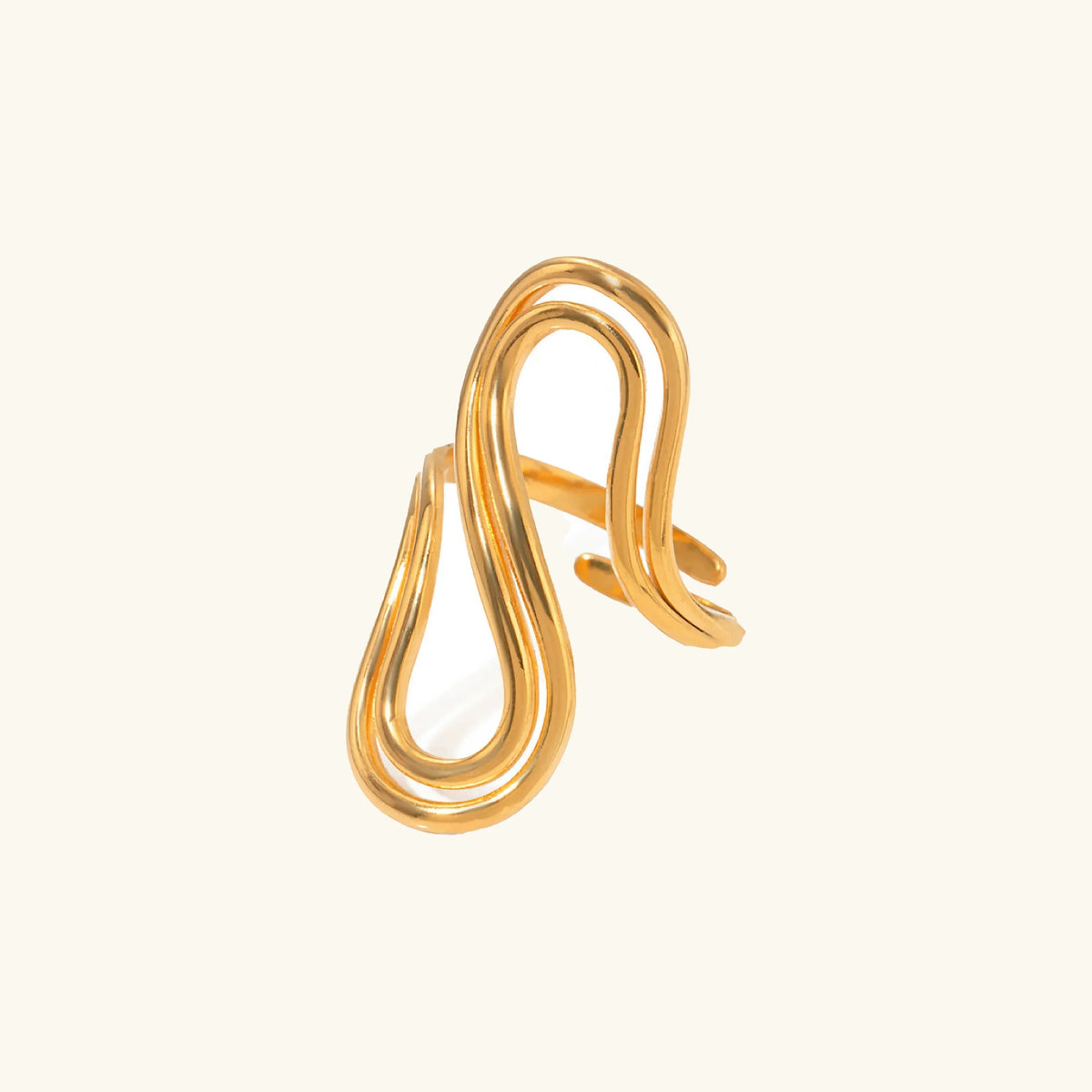 [Echo Fine]Halle Abstract Gold Ring