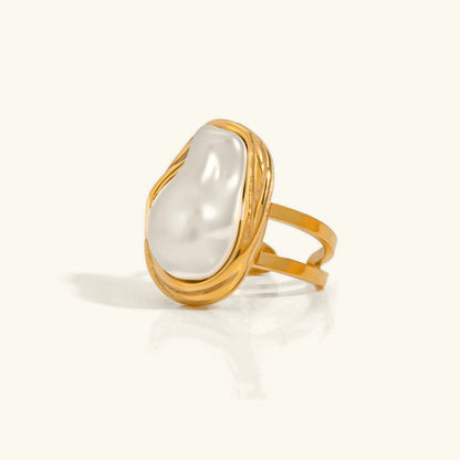 [Echo Fine]Charis Gold Pearl Ring
