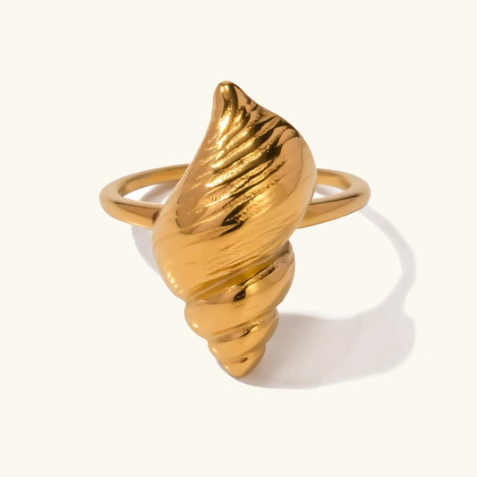 [Echo Fine]Ohana Sea Conch Gold Ring