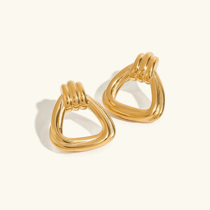 [Echo Fine]Doris Knot Charm Gold Earrings
