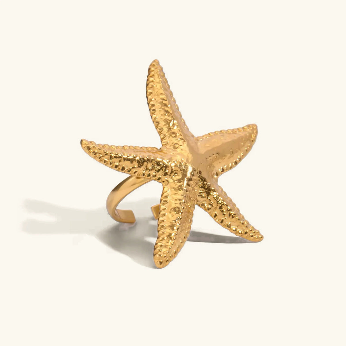 [Echo Fine]Seabreeze Gold Starfish Ring