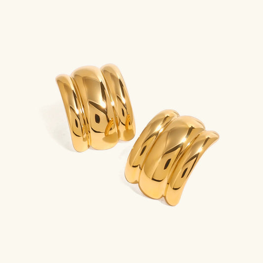 [Echo Fine]Angela Gold Arch Earrings