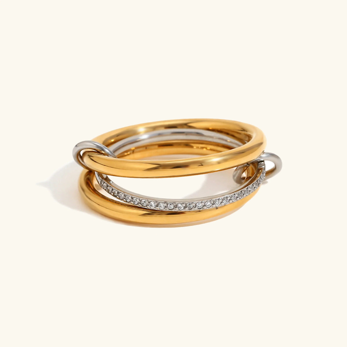 [Echo Fine]Chastity Diamond Ring Stack