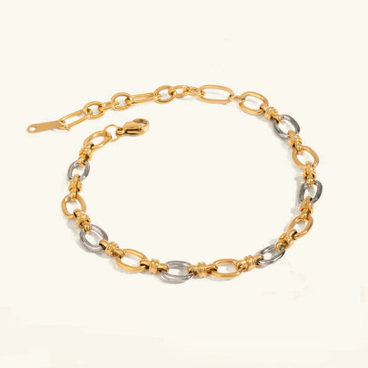 [Echo Fine]Addison Two Tone Gold Bracelet