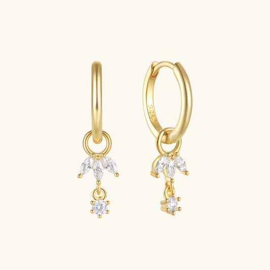 [Echo Fine]Brooke Removable Charm Hoops