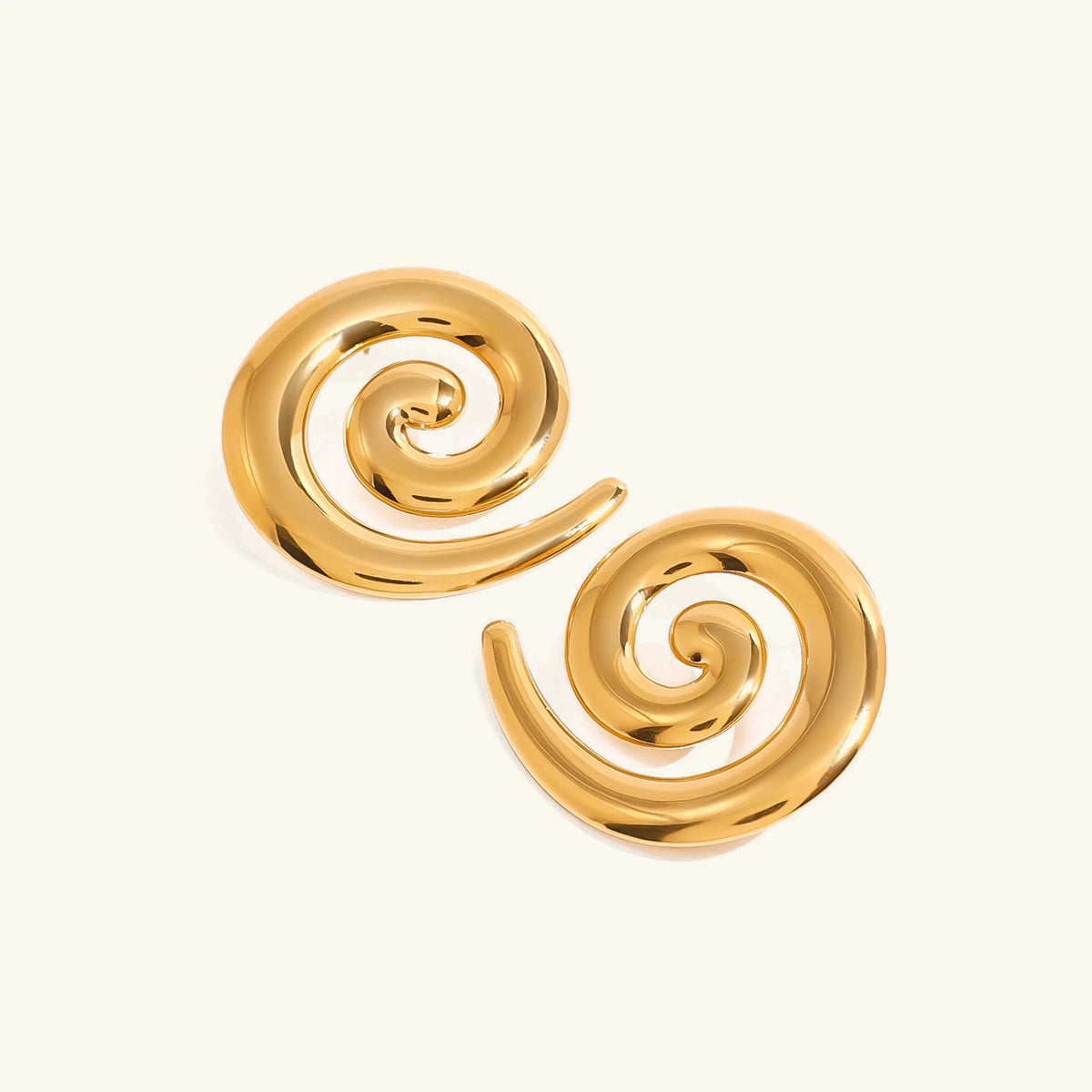 [Echo Fine]Zarya Spiral Gold Earrings