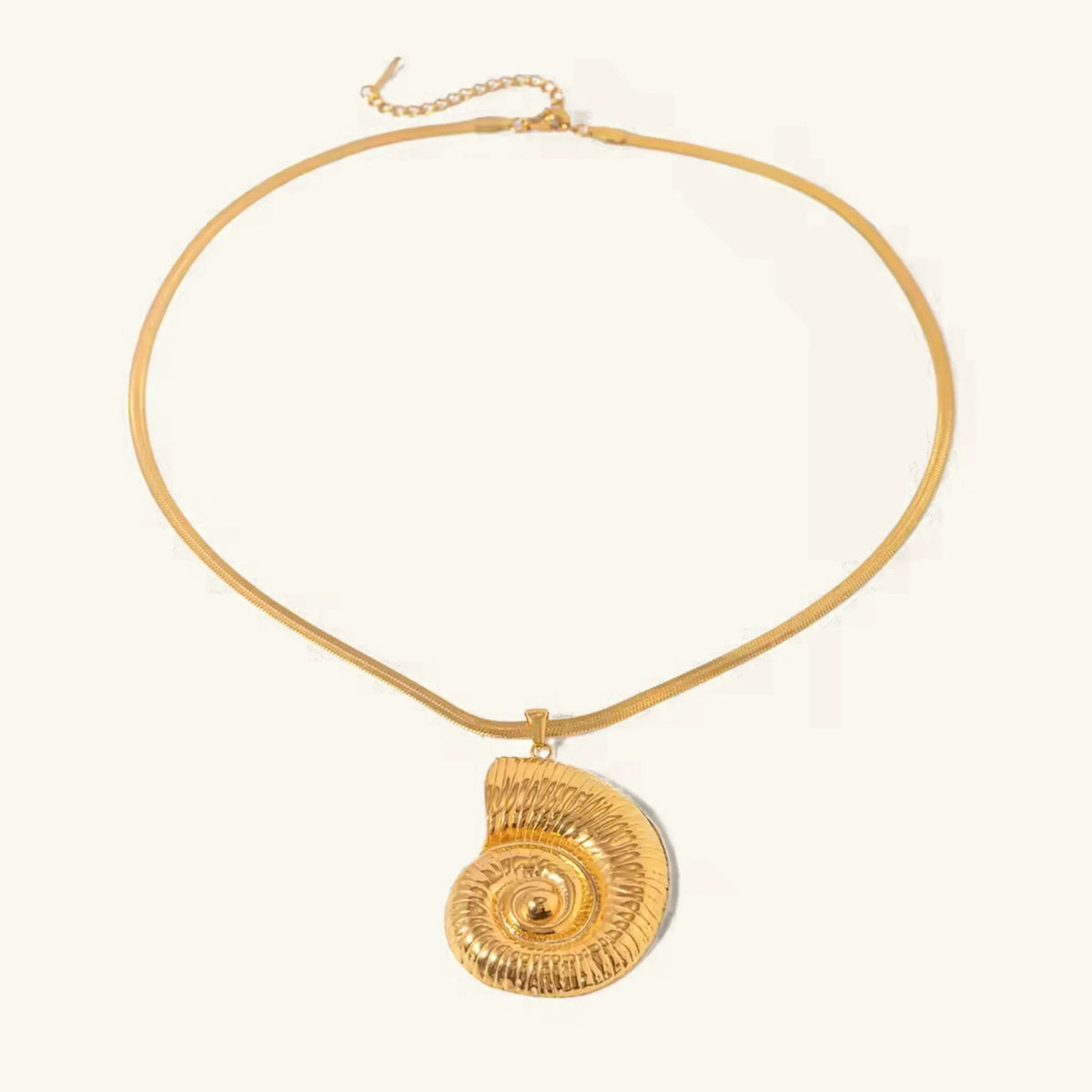 [Echo Fine]Cascadia Nautilus Gold Necklace