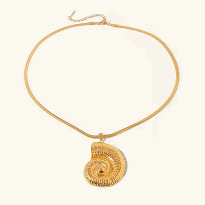 [Echo Fine]Cascadia Nautilus Gold Necklace