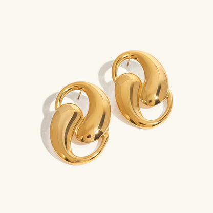 [Echo Fine]Dansley Water Drop Gold Earrings