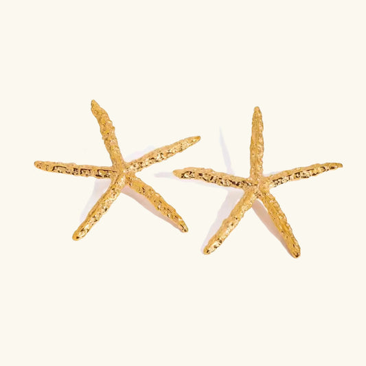 [Echo Fine]Claudia Gold Starfish Earrings