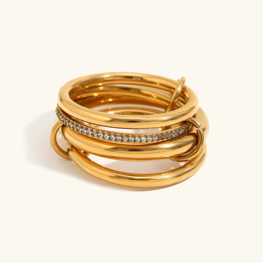 [Echo Fine]Christabel Diamond Ring Stack