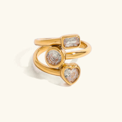 [Echo Fine]Amelina Layered Diamond Ring
