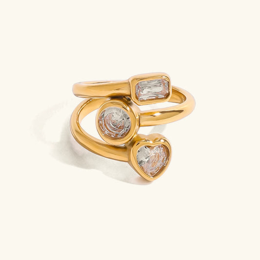 [Echo Fine]Amelina Layered Diamond Ring