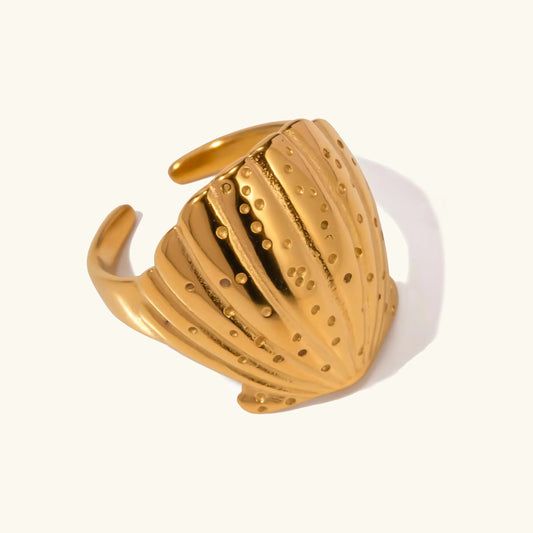 [Echo Fine]Aloha Gold Seashell Ring