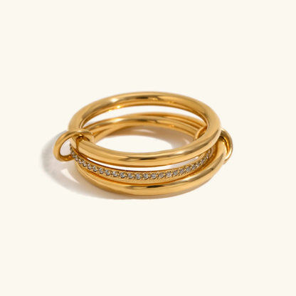 [Echo Fine]Dara Diamond Ring Stack
