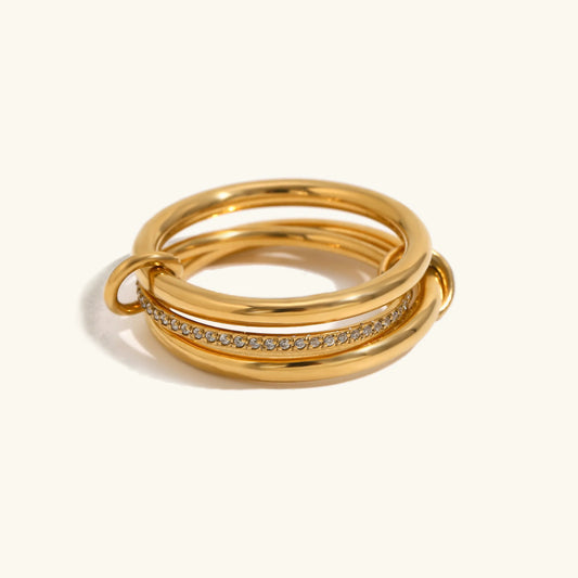 [Echo Fine]Dara Diamond Ring Stack