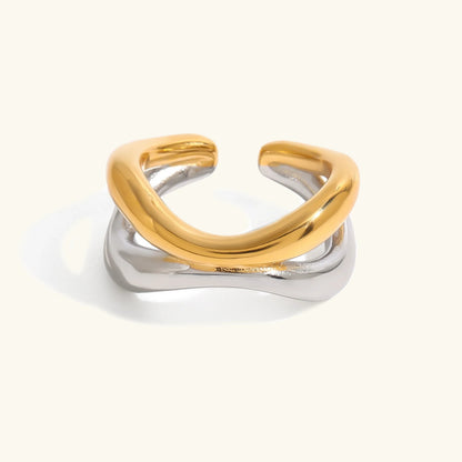 [Echo Fine]Deanna Gold Intertwined Ring