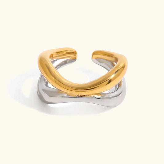 [Echo Fine]Deanna Gold Intertwined Ring