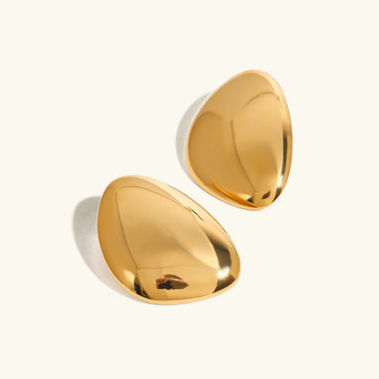 [Echo Fine]Carrie Chunky Bean Gold Earrings