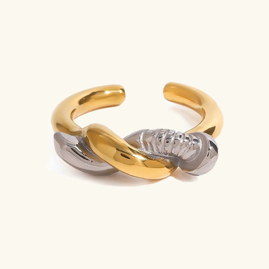 [Echo Fine]Trinity Twisted Nail Ring