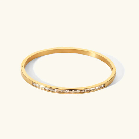 [Echo Fine]Grace Gold Diamond Bangle