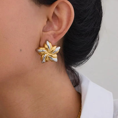 [Echo Fine]Thymes Gold Star Earrings