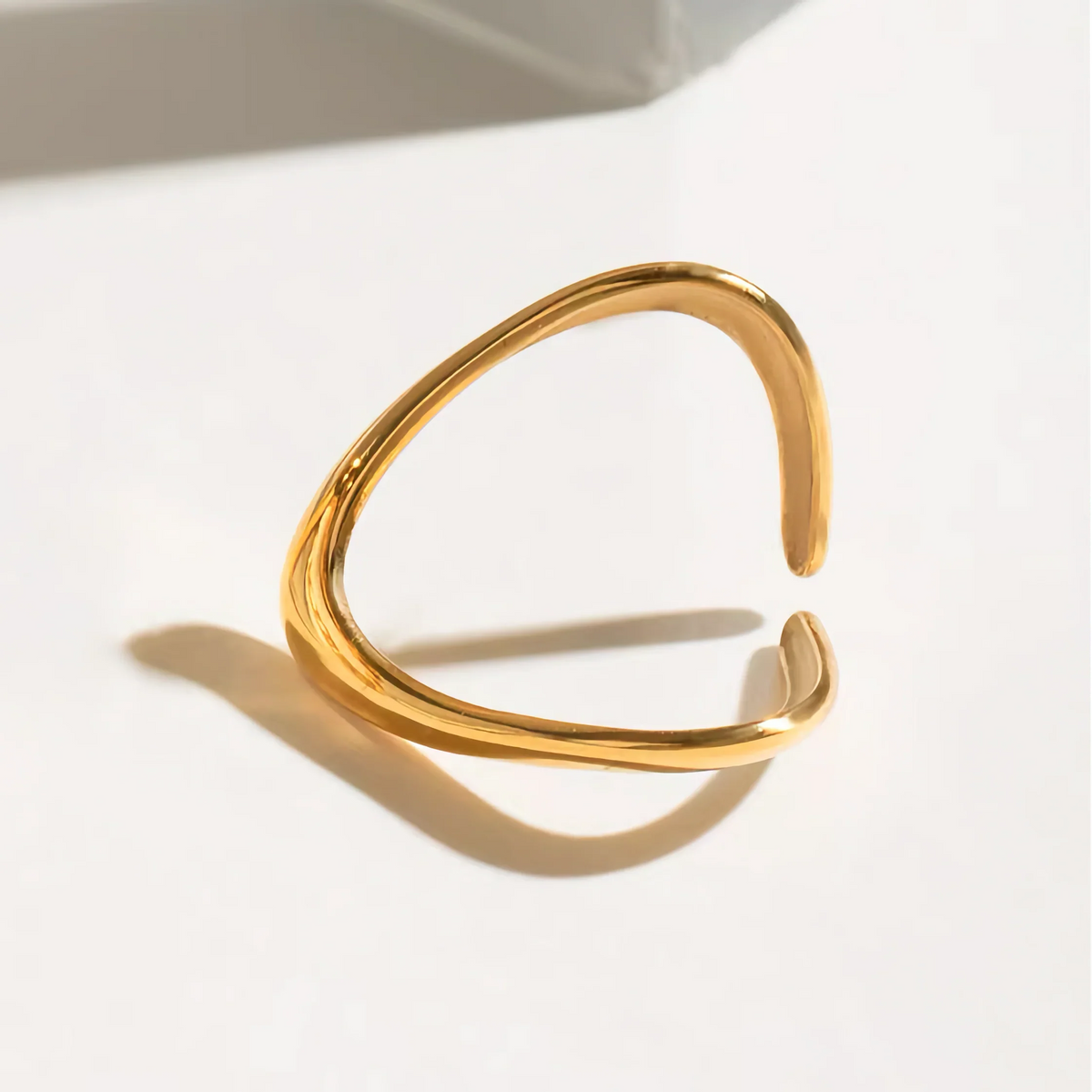 [Echo Fine]Paisley Gold Arc Ring