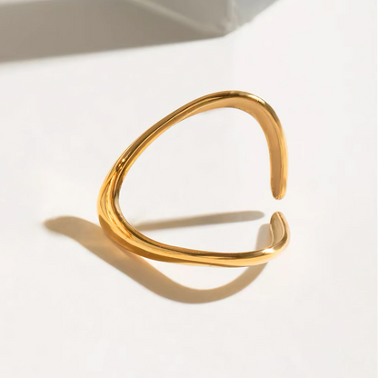 [Echo Fine]Paisley Gold Arc Ring
