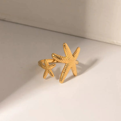 [Echo Fine]Seastar Gold Starfish Ring