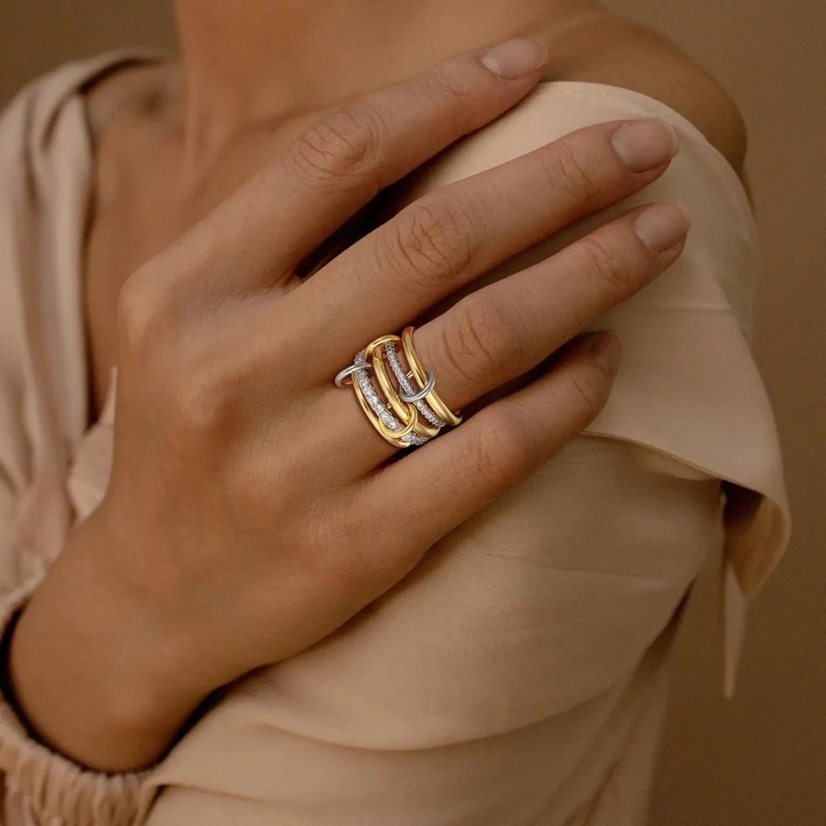 [Echo Fine]Vera Stacked Diamond Ring