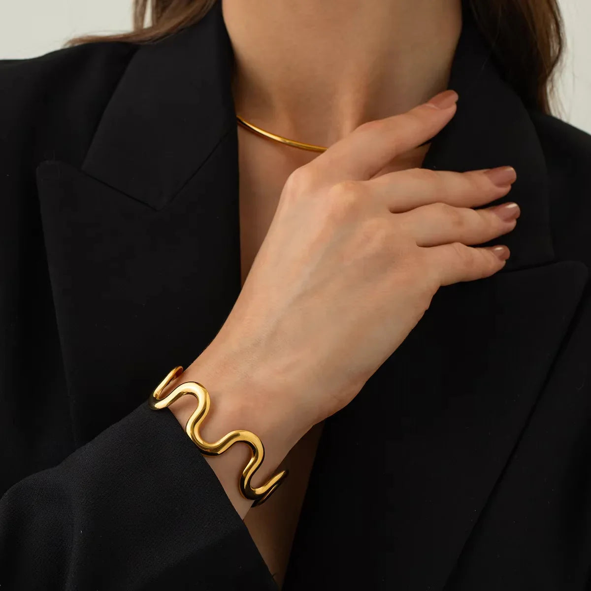 [Echo Fine]Senna Twisted Gold Bangle