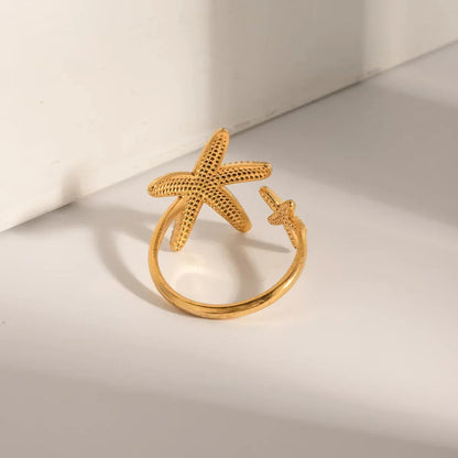 [Echo Fine]Seastar Gold Starfish Ring