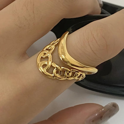 [Echo Fine]Paisley Gold Arc Ring