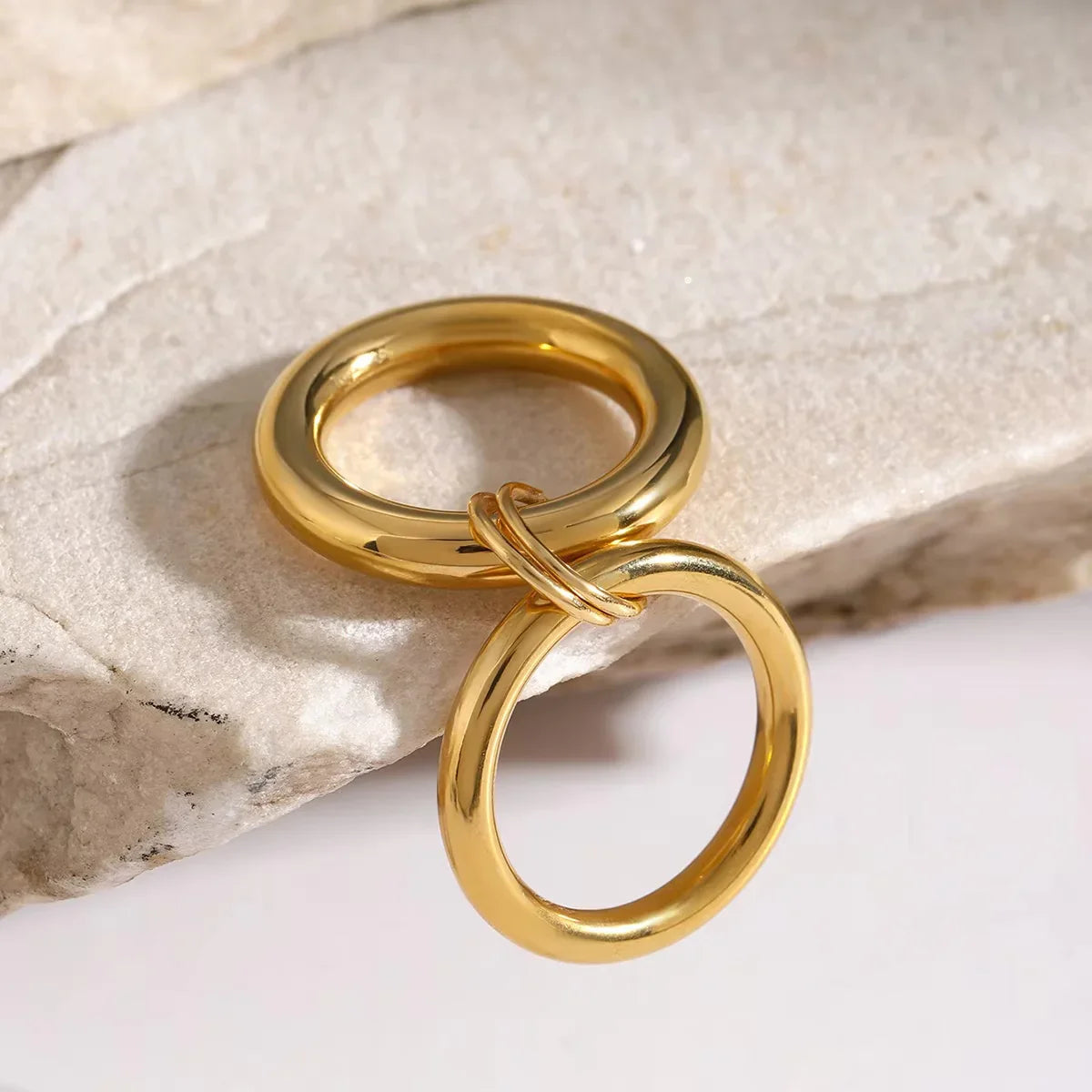 [Echo Fine]Dune Stacked Gold Ring