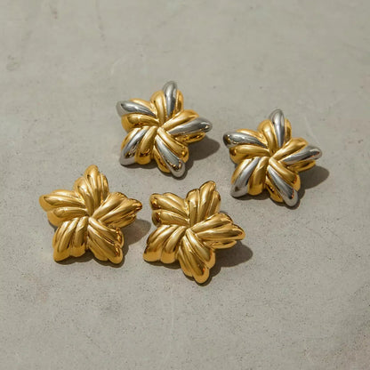 [Echo Fine]Thymes Gold Star Earrings